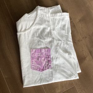 Purple wall pocket tank top